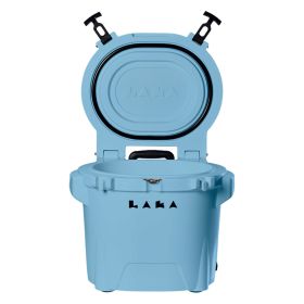 LAKA Coolers 30 Qt Cooler w/Telescoping Handle & Wheels (Color: Blue)