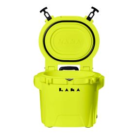 LAKA Coolers 30 Qt Cooler w/Telescoping Handle & Wheels (Color: Yellow)