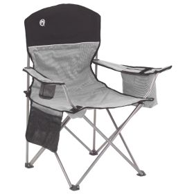 Coleman Cooler Quad Chair (Color: Grey & Black)