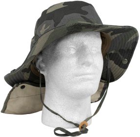 ADVANCED HOT-WEATHER BOONIE HAT (Color: MIDNIGHT WOODLAND CAMO)