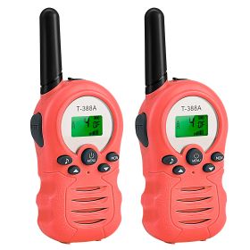 Kid Walkie Talkies 22 Channels 2 Way Radio Gift Toy Backlit LCD 3KMs Range Walky Talky Adventures Camping Hiking (Option: WalkieTalkieUSPinkGPCT2689)