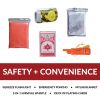 64 Piece Survival Back Pack